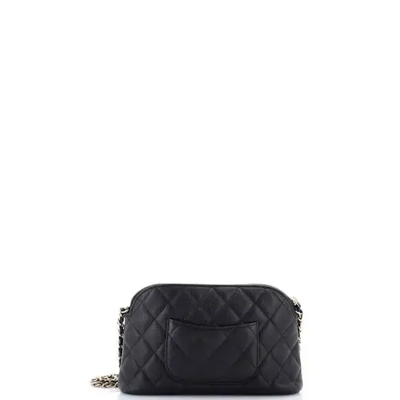 Chanel Cc Dome Zip Clutch With Chain #241946C38B - Picture 3 of 7